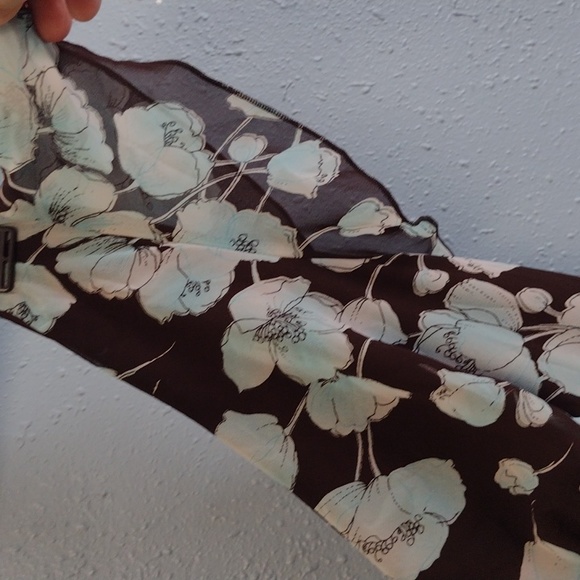 Studio Y Y2K Floral V-Neck Dress in Brown and Blue size 7/8 - Picture 6 of 16